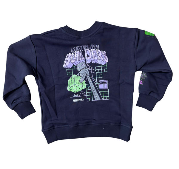 Navy blue minecraft sweatshirt