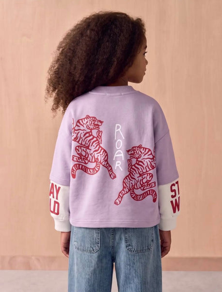 La ciel lilac sweatshirt