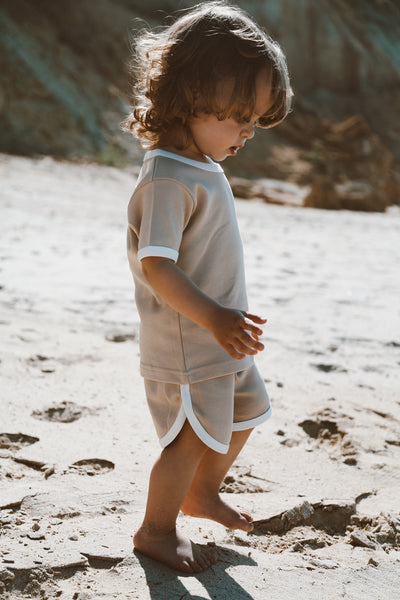 Summer vibes beige set