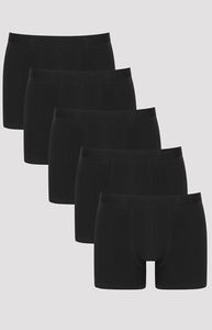 Basic black boxers pack of 5