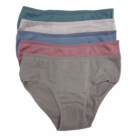 Ribbed plain pack of 5