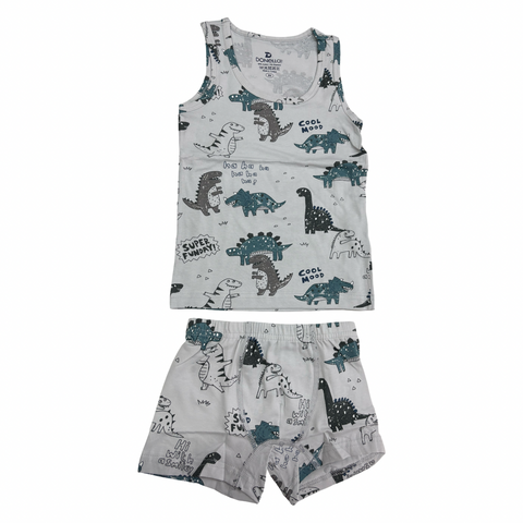 Light grey dino set (undershirt+ boxer)