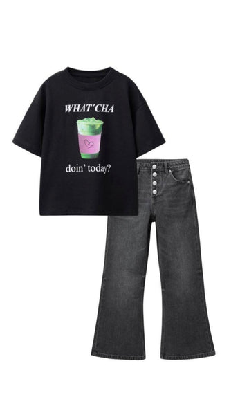 What’Cha doing today denim set