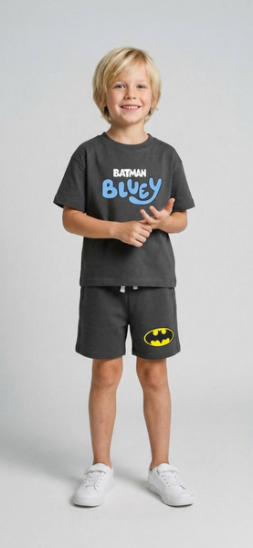Batman bluey grey cotton set