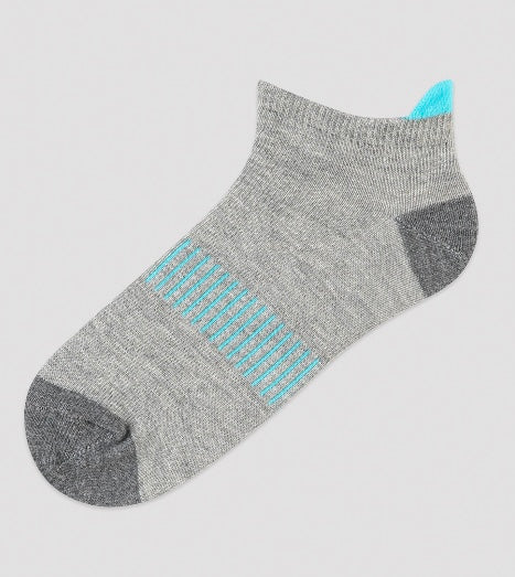 Boys grey/white ankle socks pack of 2