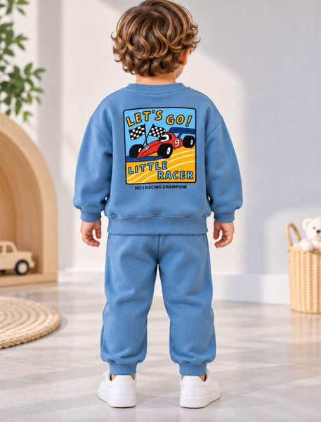 Let’s go blue cotton set