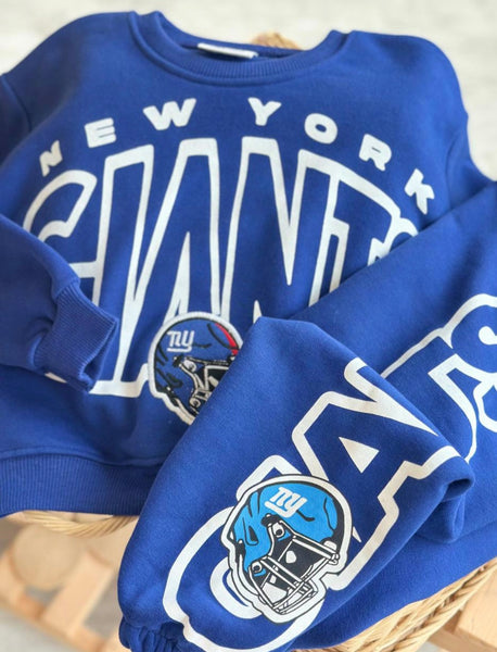 New York Giants blue set
