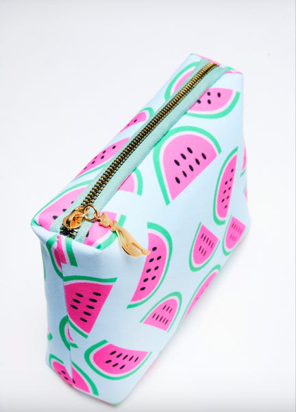 Mint watermelon beach bag