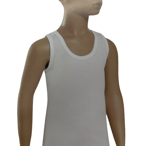 Boys white undershirt pack of 1