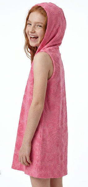 Textured pinky towel dress