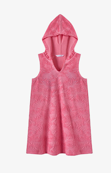 Textured pinky towel dress