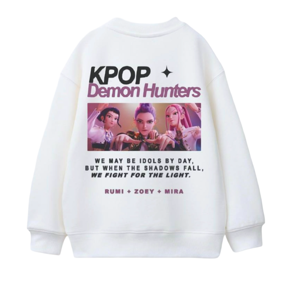 K-Pop white sweatshirt