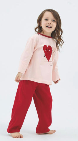 Two hearts pj set