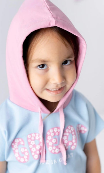 Life is great ( baby blue) track suit