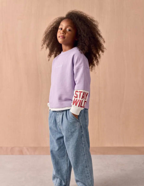 La ciel lilac sweatshirt