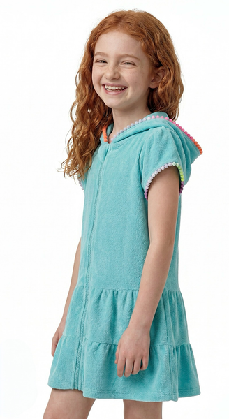 Sweet pastel mint towel caftan