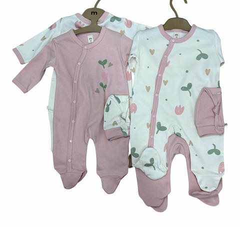 Tulips and hearts 4 pcs set