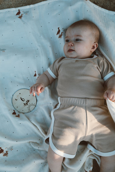 Summer vibes baby set (beige)