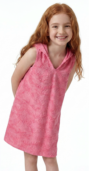 Textured pinky towel dress