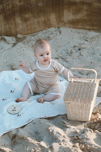 Summer vibes baby set (beige)