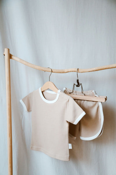 Summer vibes beige set