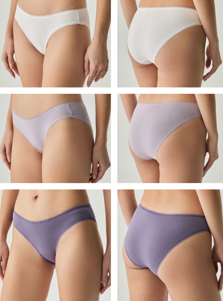 Classic panties pack of 3(lilac)