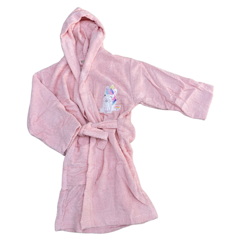 Unicorn organic cotton bathrobe