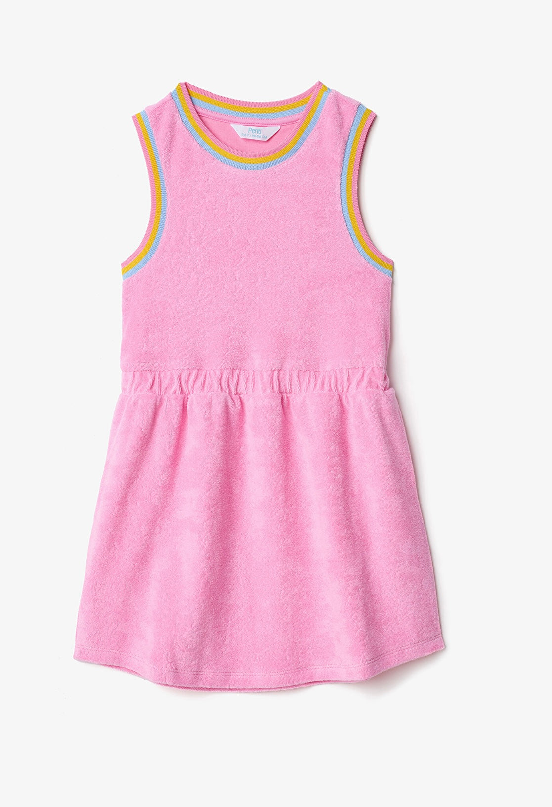 pink towel dress Juicy Couture Vintage Y2K Pink Terry Cloth Cover Up Dress L USA Towel Pool