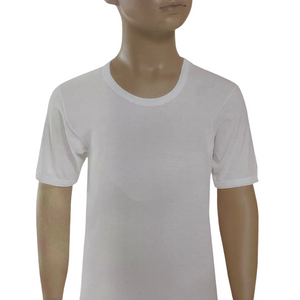 White Short sleeve boys undershirt