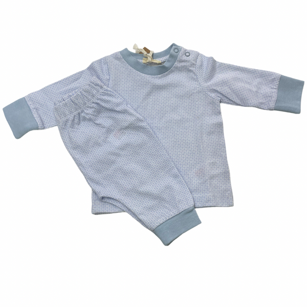 Baby blue patterned pj