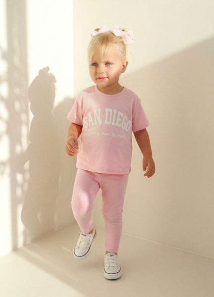 San Diego pink legging set