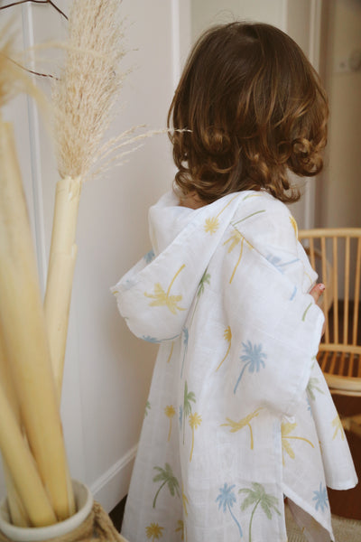 Muslin hooded poncho (1-5 yrs)