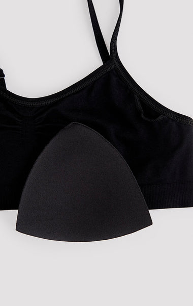 Black seamless bra top