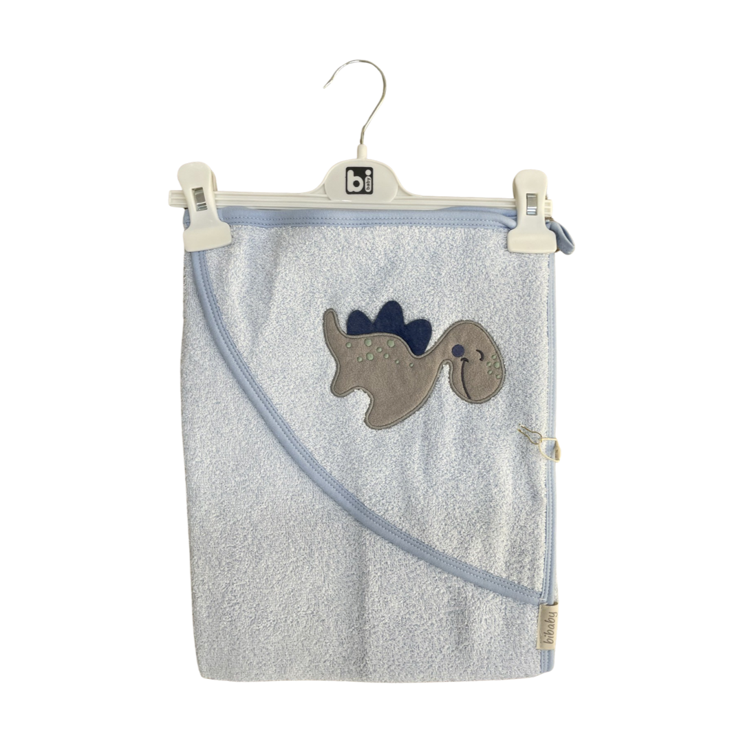 Dino baby hooded towel