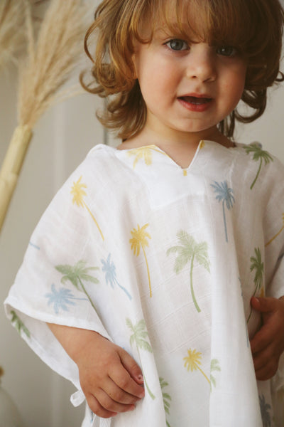 Muslin hooded poncho (1-5 yrs)