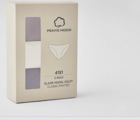 Classic panties pack of 3(lilac)