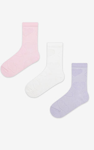 Big heart socks pack of 3