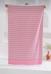 Pink beach towel (90x170cm)