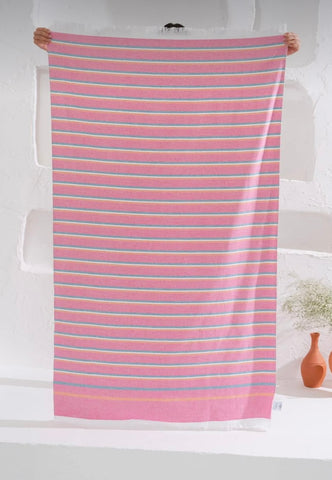 Pink beach towel (90x170cm)