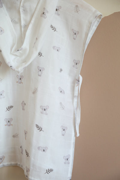 Muslin hooded poncho (1-5 yrs)