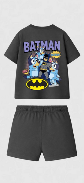 Batman bluey grey cotton set