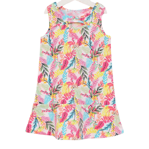 Flamingo tropical dress