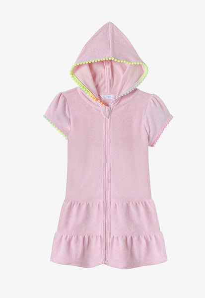 Sweet pastel pink towel caftan