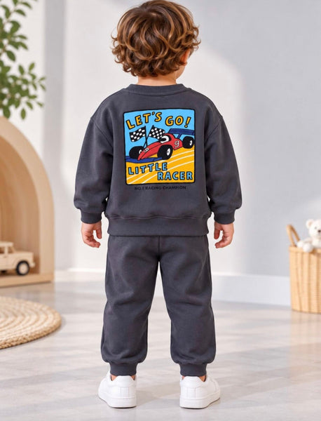 Let’s go anthracite cotton set
