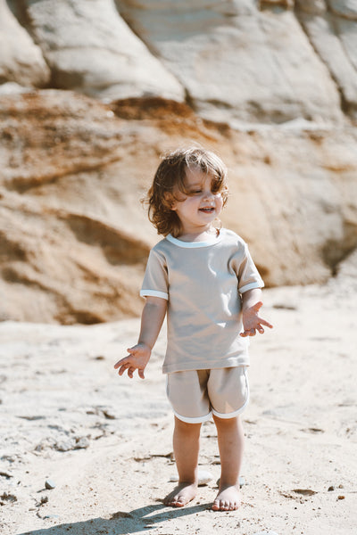 Summer vibes beige set