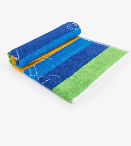 Shark beach towel