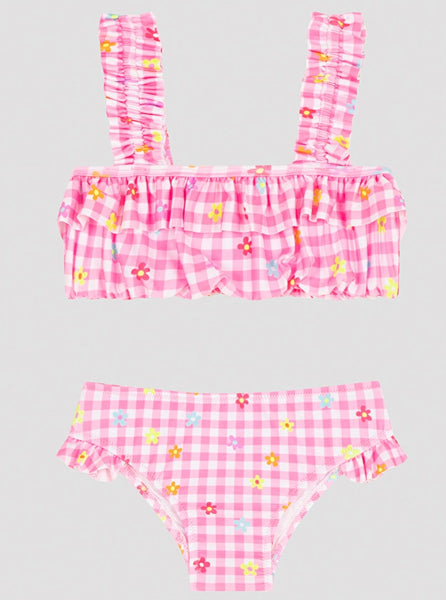 Daisy frill bandeau swim set