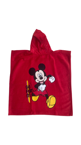 Mickey Mouse towel poncho