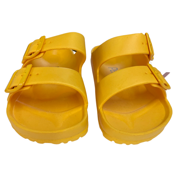 Yellow mustard slippers