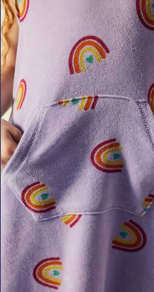 Colorful rainbow towel dress